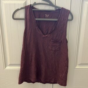 Madewell v neck tank